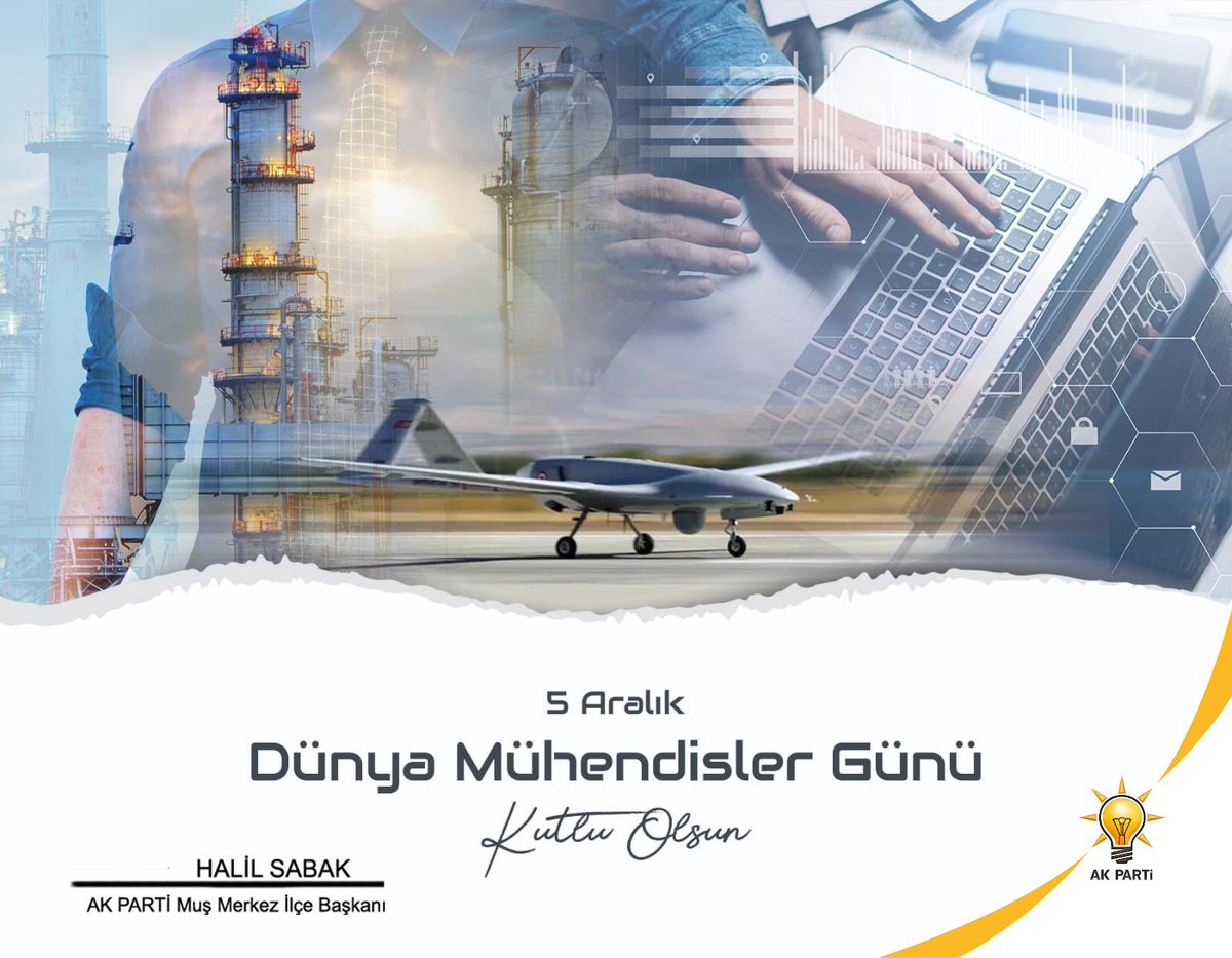 Ülkesine iyi bir gelecek, insanlığa umut, yarına daha güçlü bir nesil için, her koşulda çalışan, geliştiren ve üreten tüm mühendislerimizin Mühendisler Günü kutlu olsun.