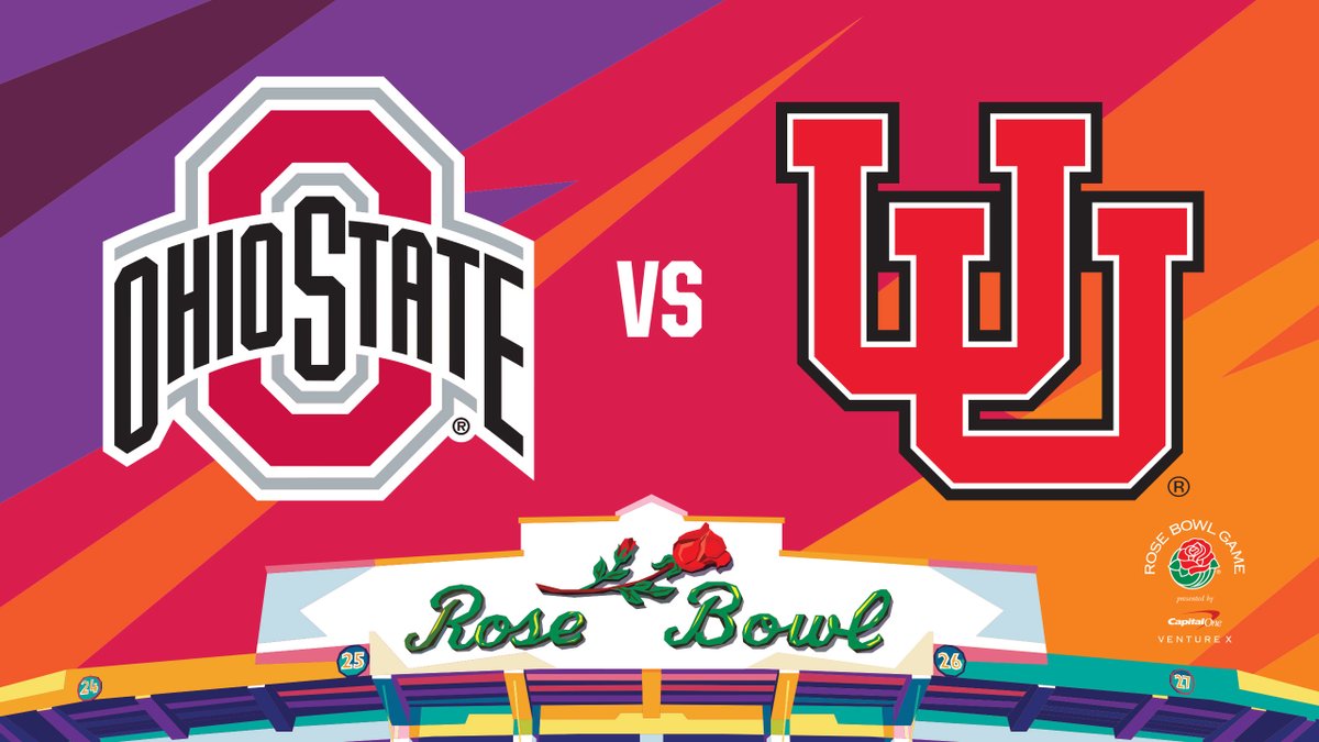 The 108th #RoseBowl Game will feature No. 6 <a href="/OhioStateFB/">Ohio State Football</a> vs. No. 11 <a href="/Utah_Football/">Utah Football</a>!

#GoBucks #GoUtes
