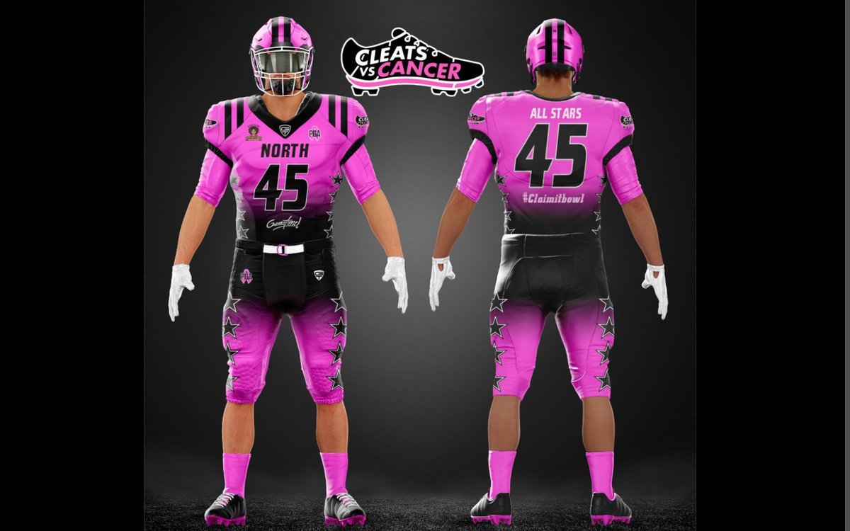 CleatsV's tweet photo. Check out this year's game jersey and pants! 
All players get a jersey with their name on the back!
@DerekSparks5, what a vision you had for Cleats vs Cancer!
#ClaimIt @CleatsVStaff https://t.co/rTT0CE71hT