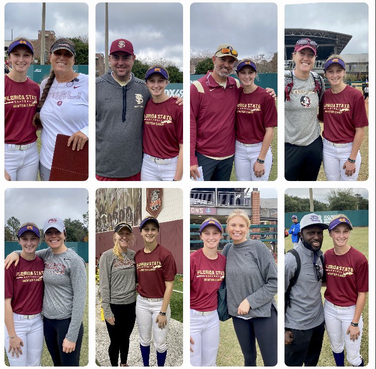 I had a great three days learning from all of the professionNOLE coaches at the FSU Winter Camp!! Thank you very much!! @Coach_Alameda @FSU_CoachWilson @TCam_FSUSB @KaleighRafter @CoachElCooper @mudge03 @jessicaburroug2 @bolts05