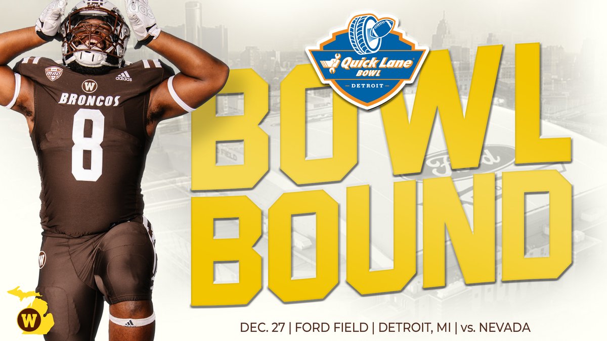 GOING BOWLING!! We're headed down the road to Detroit to take on Nevada at Ford field in the Quick Lane Bowl on Dec. 27 at 11 a.m. 💪🙌

More info➡ buff.ly/3xYUkMw

#LetsRide