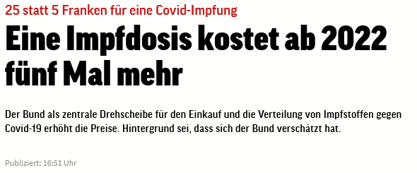 eCom_ki's tweet photo. @NZZaS 05.12.2021 - Bund hat sich verschätzt.
Die Verträge mit der Pharma sind offenzulegen.
Der Bürger hat ein Recht zu wissen, wie viel wurde bezahlt, zu welchen Konditionen wurde geliefert.
#BAGfail #Bersetgate https://t.co/jr5jEAxTUp