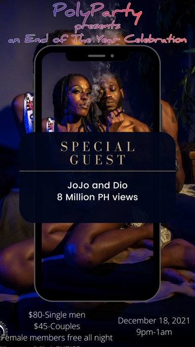 In 2 weeks "Jojo and Dio" will be partying with us. That's right Dec 18th. The last party of the year<a href="/tag/bdsm"class="tags"><span>#bdsm</span></a><a href="/tag/polyparty"class="tags"><span>#polyparty</span></a><a href="/tag/ropegirl"class="tags"><span>#ropegirl</span></a>