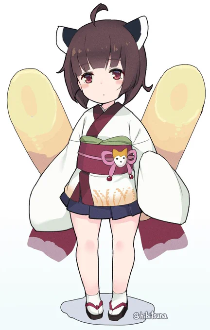 まだバランス詰められてないけど、落書きしてたら立ち絵に出来そうなきりたんのラフが出来た。 