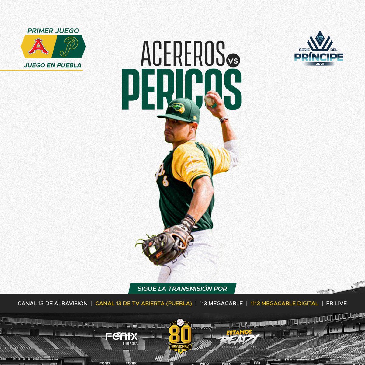 Pericos_Oficial's tweet photo. 🚨 Transmisiones en vivo 🚨
¡Ya estamos en vivo y en directo desde @ElNidoVerde 🏟 para el primer juego de la “Serie del príncipe 👑”!
💻➡️ https://t.co/AcVHiNMrXa
#VolaremosAlto #FinalLIM https://t.co/giYjts7Wqm