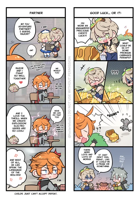 Random 4koma I thought of #childe and #bennett 