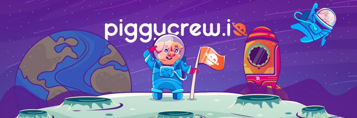 Public sale is now open! You can mint your own piggy at piggycrew.io for 0.05 ETH ❤️🚀🐷
