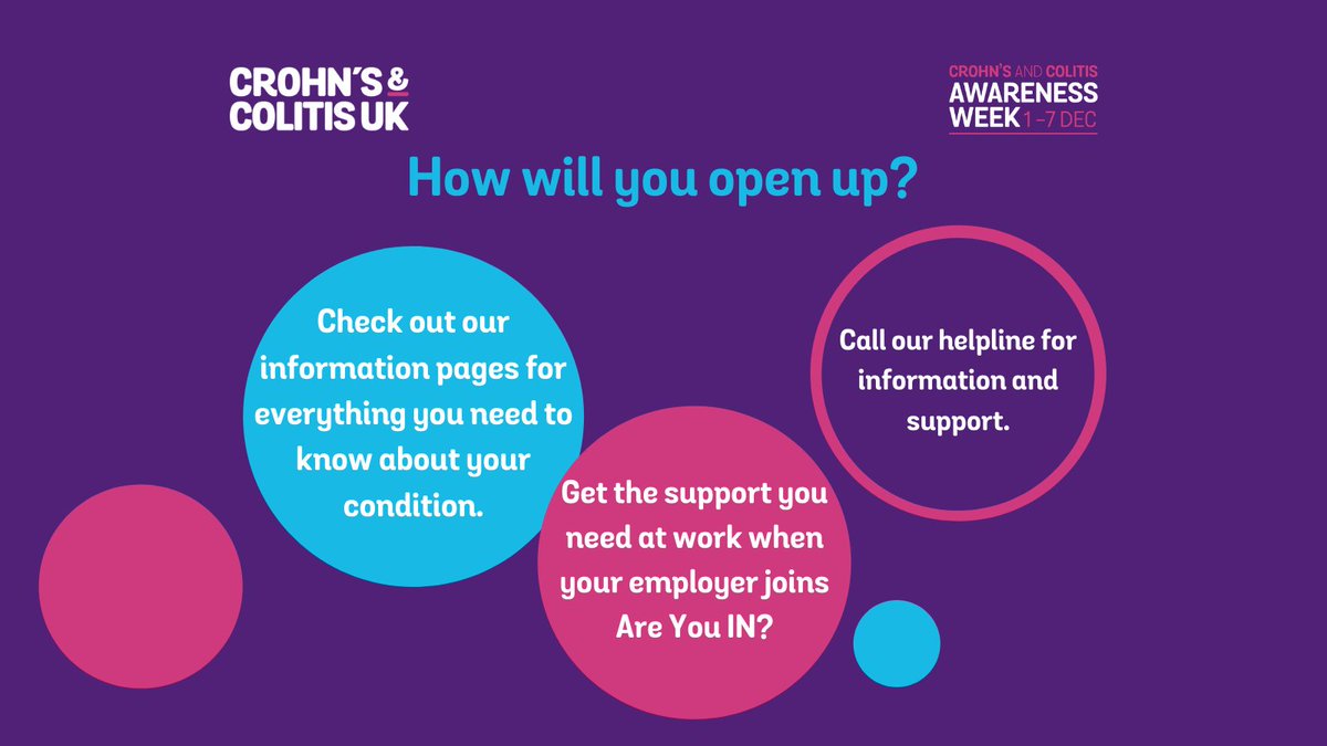 CrohnsColitisUK's tweet photo. You don't have to share your experience publicly to make a difference. Take a look at these suggestions of how to open up and get support in a way that suits you.

https://t.co/qDT77hYN0Y
https://t.co/clsZ8QD1HA
https://t.co/PXurUgT7PN
https://t.co/5NBSbUZrI3 https://t.co/ZcKruzYxcG