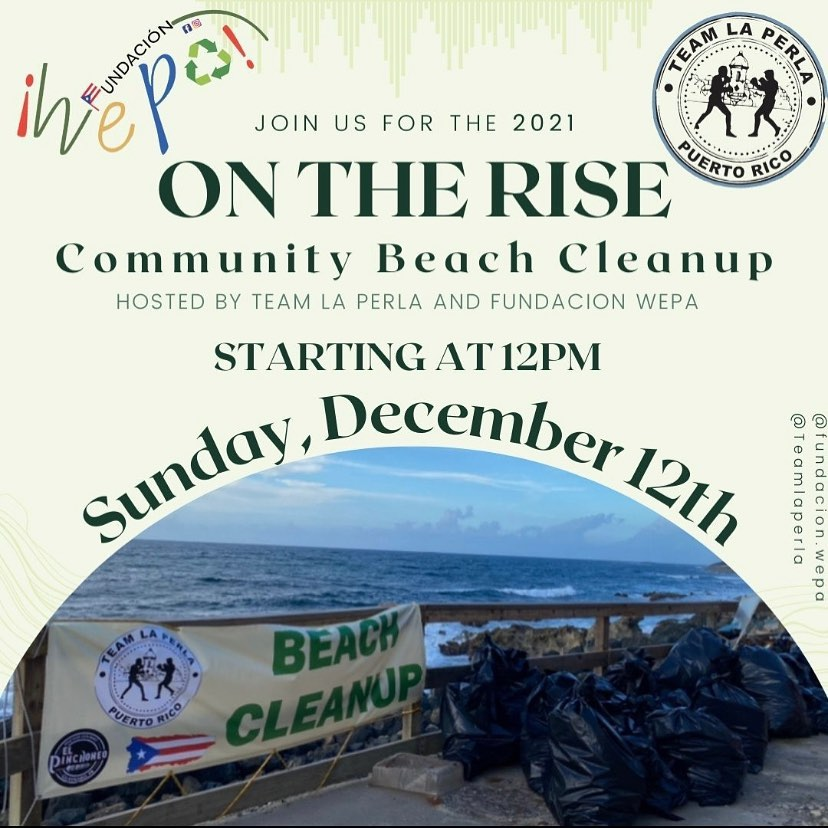 AngelaMagana1's tweet photo. Join our Beach Cleanup program on December 12 at 12pm @TeamPerla
#viejosanjuan #laperla #prvive #oldsanjuan #puertorican #boricuapride #boricuastyle🇵🇷 #boricua🇵🇷 #puertorico🇵🇷 #isladelencanto #boricuaboxing #boxing #boxinglife #oldsanjuanpuertorico #sanjuan https://t.co/UyXX5nki25