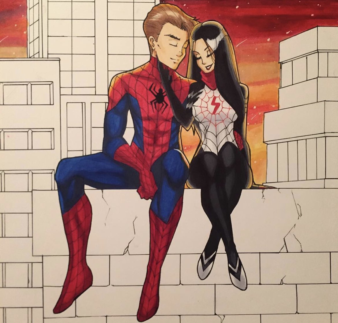морган старк и питер паркер арт. тереза паркер. сестра питера паркера фанфики. Teresa parker. тереза паркер и питер паркер комикс.