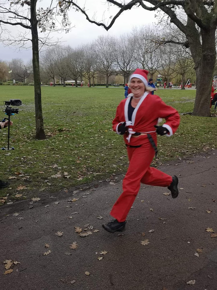 A bit of a soggy santa today #findyouractive #farleighhospice
