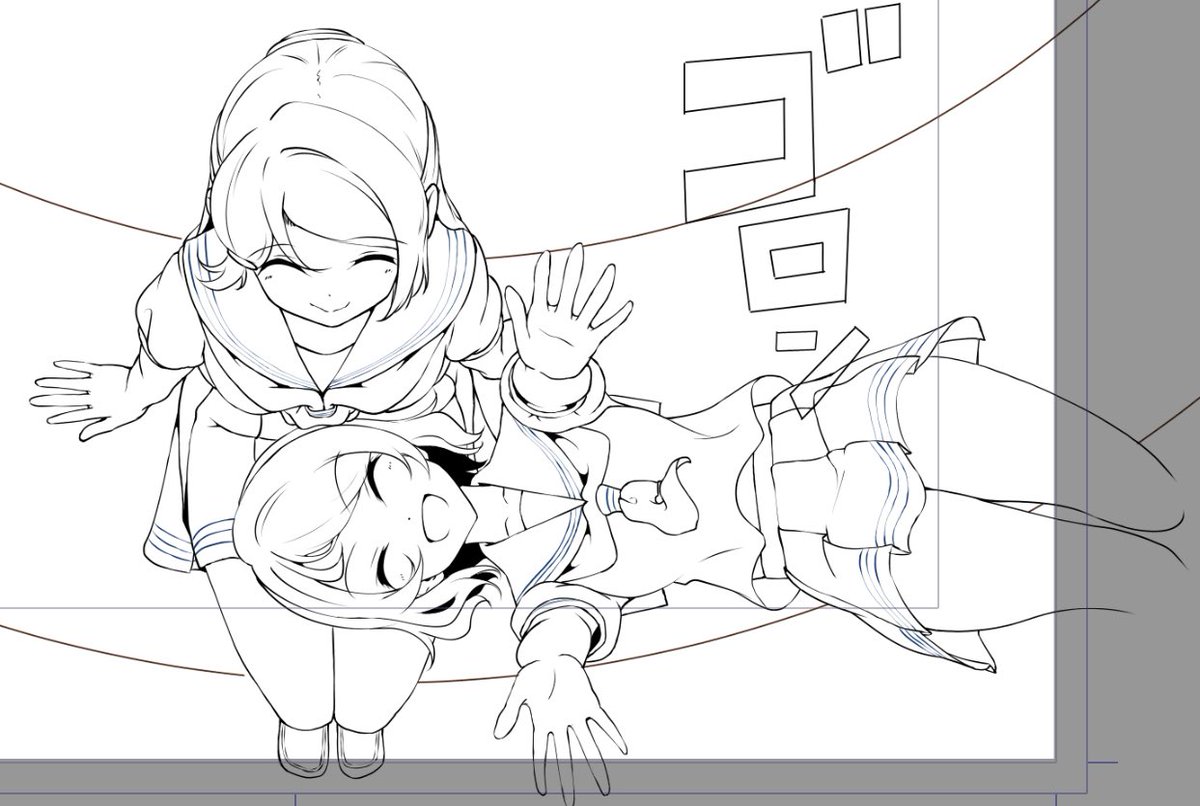 今日のようりこちゃん
誰だ!こんな描いたことないアングルを適当にぶち込んでくるやつは! 