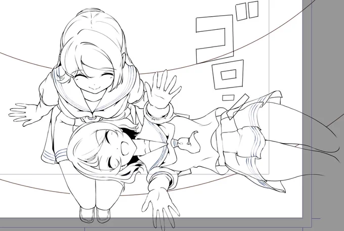 今日のようりこちゃん
誰だ!こんな描いたことないアングルを適当にぶち込んでくるやつは! 
