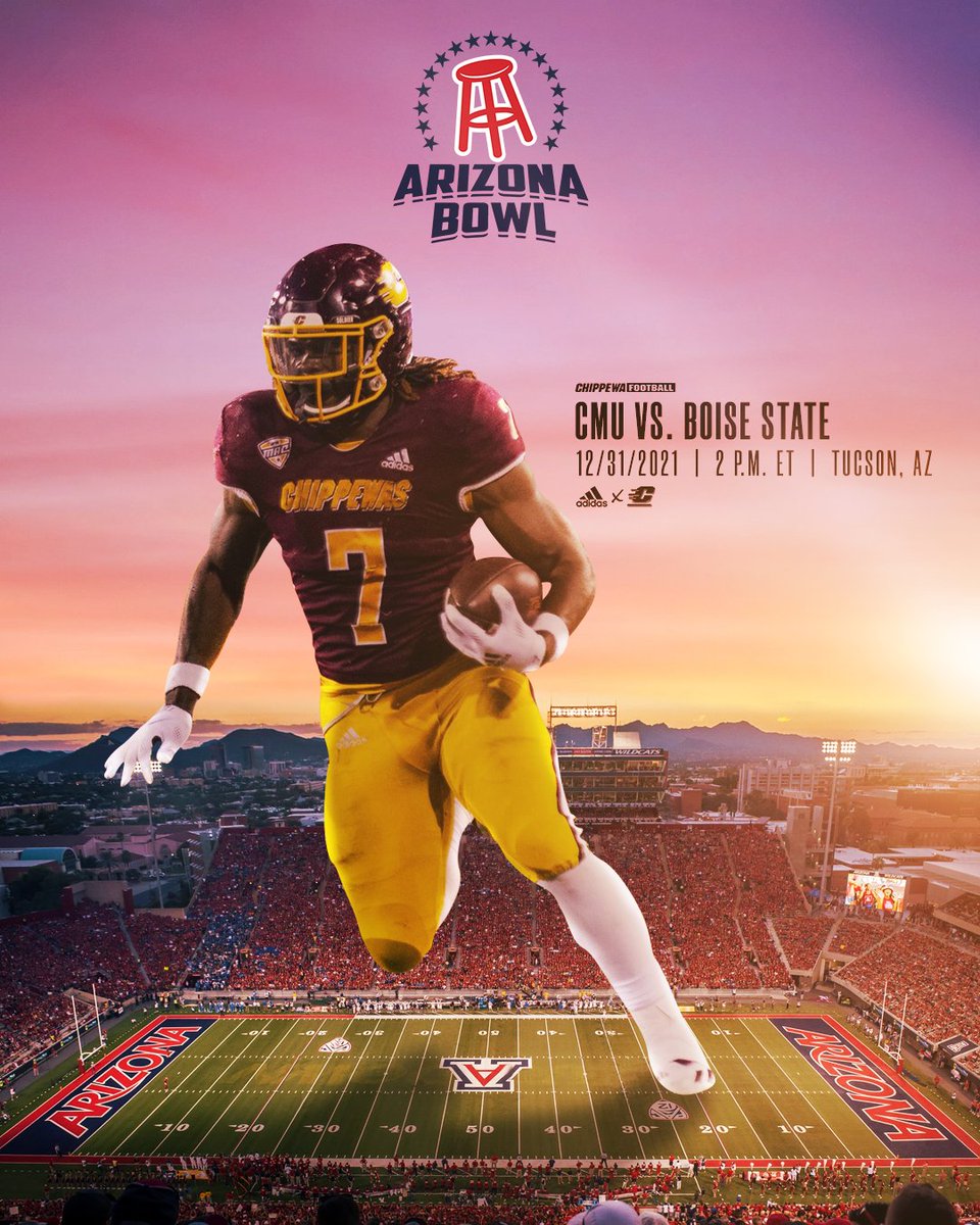 WE ARE HEADED TO ARIZONA‼️‼️ Excited to take part in the Barstool Sports Arizona Bowl on Friday, Dec. 31. Full Release => bit.ly/3IpWCsz #FireUpChips 🔥⬆️ 🏈