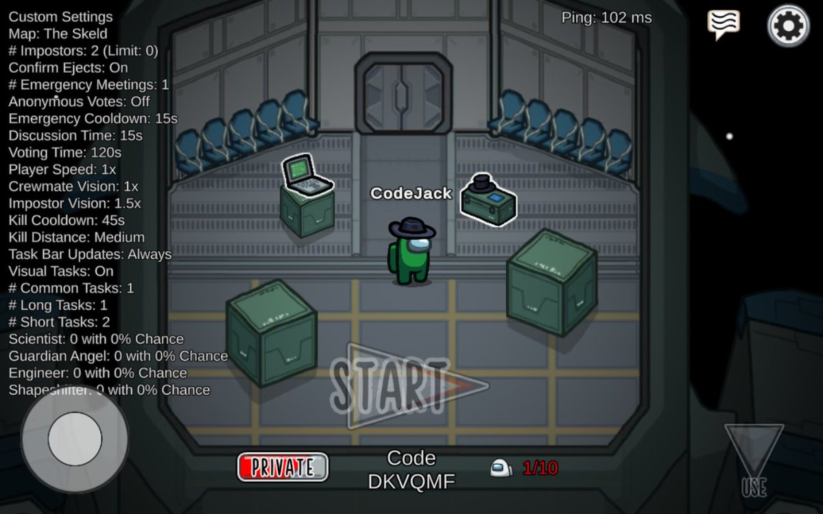 CodeJack2468's tweet image. CodeJack in Among Us! 🖤💚

#AmongUs #CodeJack