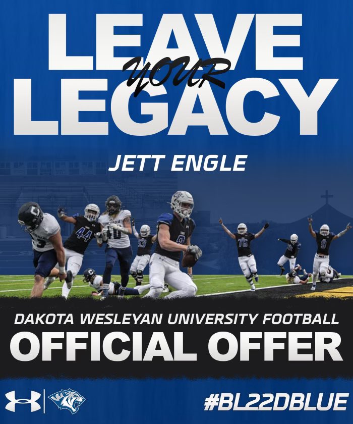 After a great visit I am blessed to receive an offer from Dakota Weslyan University!  Thank you @CoachCimpl @CoachMcGeeDWU