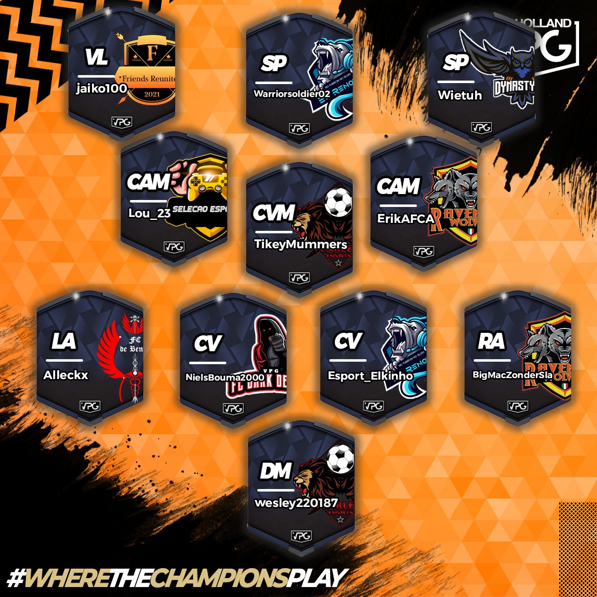 🏆 Dit waren de beste 11 spelers van speelweek 6 in de Eerste Divisie!

⚽️ Gefeliciteerd allemaal en succes volgende week in een nieuwe spannende week!

#Profclubs • #VPGHOLLAND • #VPG • #FIFA22