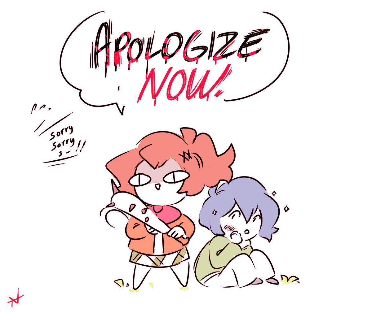 she said don't touch little bro🥺 