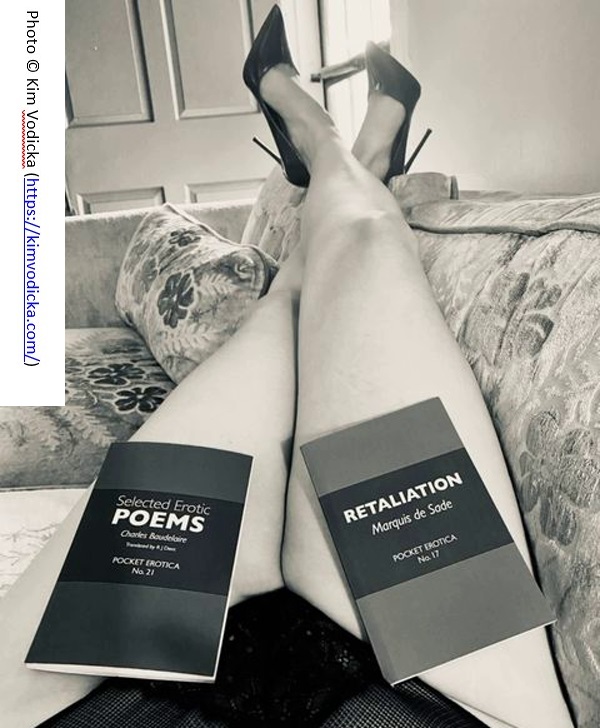 RJDent's tweet photo. Charles Baudelaire - Selected Erotic Poems: https://t.co/l5oUBeJ62B
Sade - Retaliation: https://t.co/XawCoNjwzG
#charlesbaudelaire #marquisdesade #rjdent #kimvodicka #thighs #underwear #shoes #beauty https://t.co/pKtfAQs83g