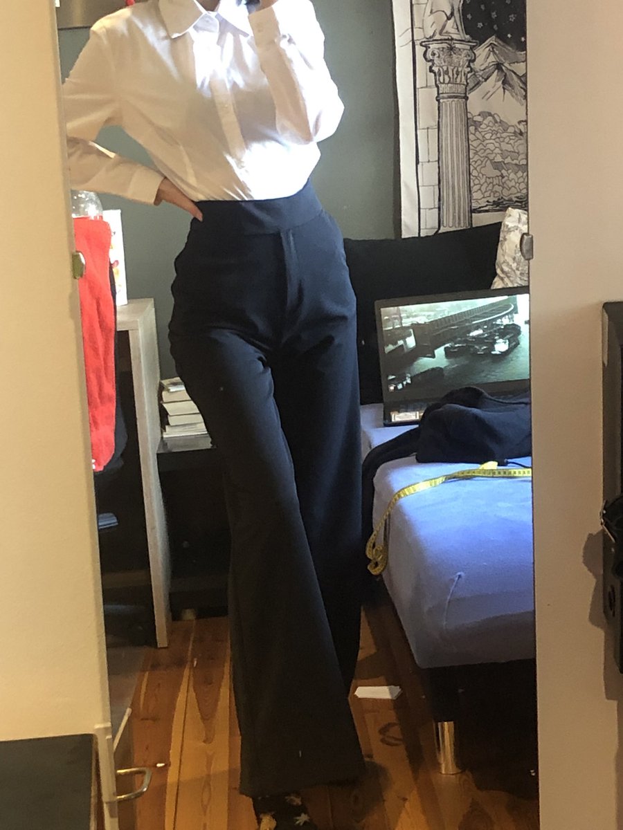 thetrickstercos's tweet photo. bought pants for Makima 👀 still waiting for the wig and my tie to arrive https://t.co/brk2mb92S2