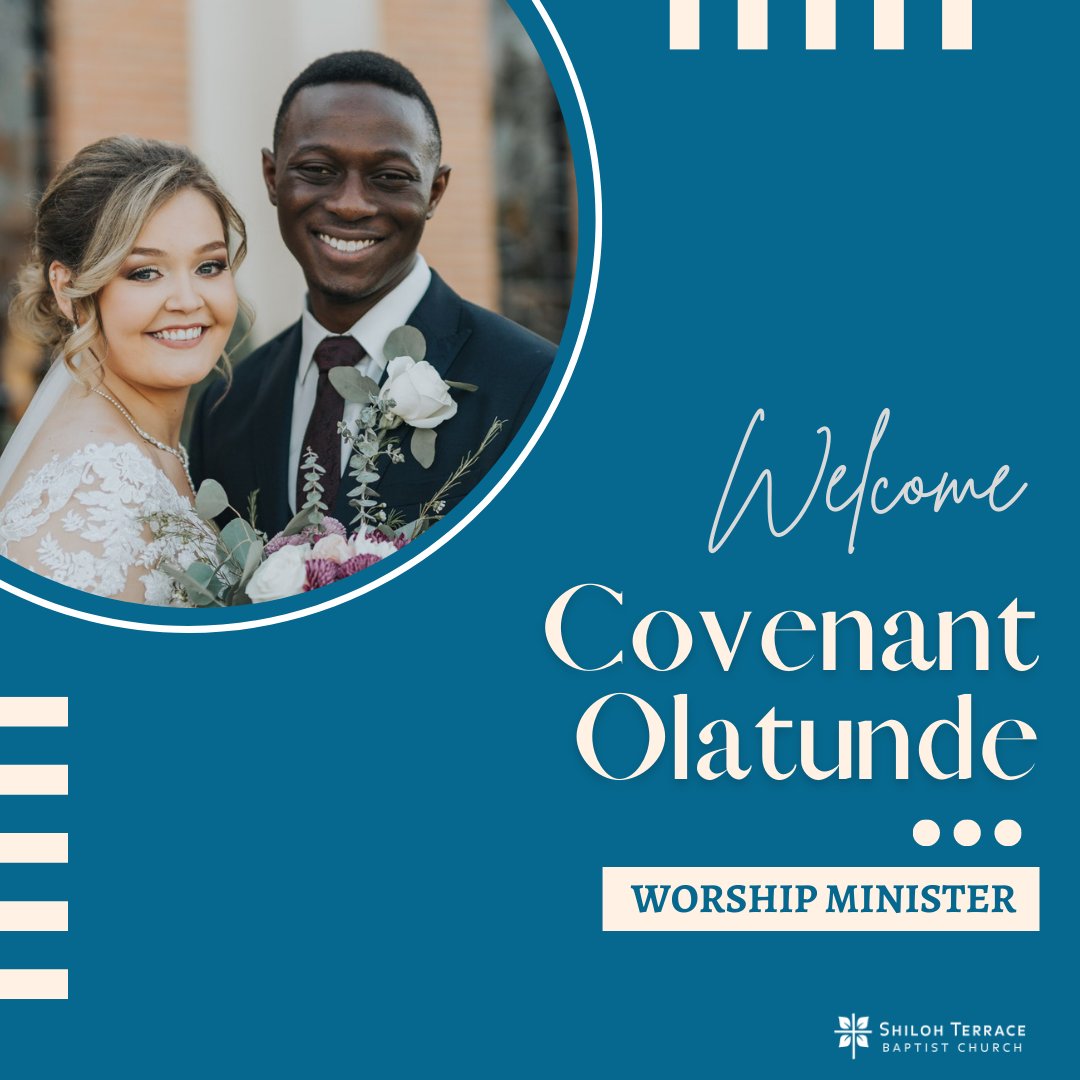 ShilohTerrace's tweet photo. Church family we are so excited to announce that after receiving an overwhelmingly majority vote, Covenant Olatunde will be serving as our Worship Minister! We're grateful and ready for the work that the Lord is doing here! Praise God from whom all blessings flow!🙌⛪🙏 https://t.co/zucHOvIBml