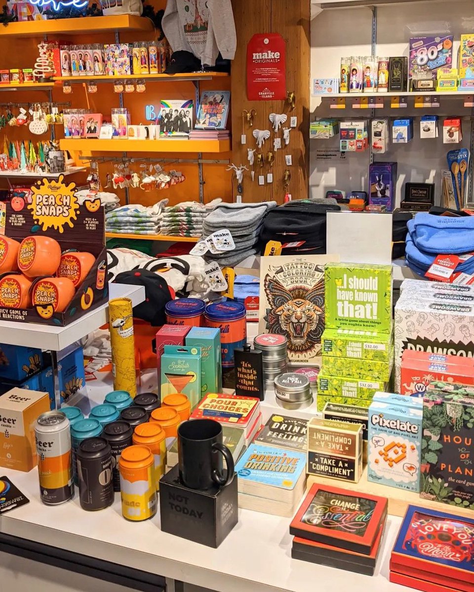 So many cool gift ideas to choose from at MAKE! Zoom in to see the selection, or, better yet, come down and see in person! 170 Water Street at Cambie. 

We’re open until 6pm.

#shoplocal 
#shopgastown
#giftguides
#giftideas 
#vancouvergiftstore