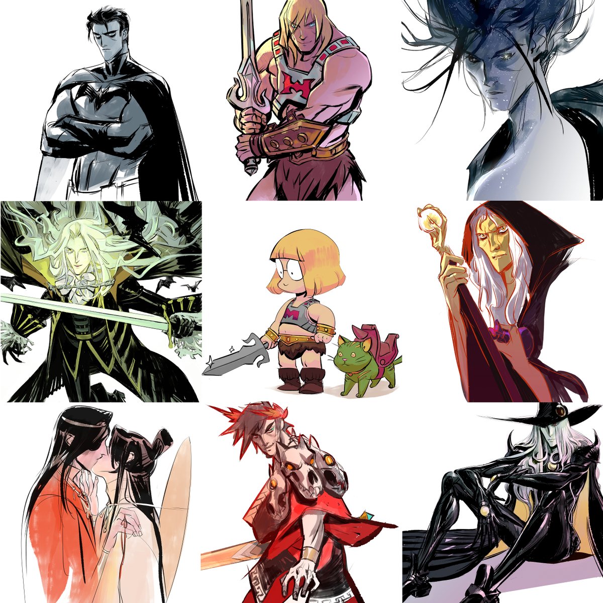 Drew lotsa dudes this year :D #artvsartist #artvsartist2021