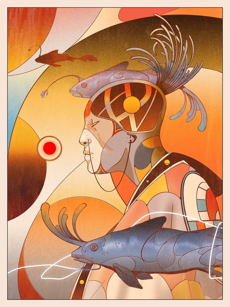 victormosquerar's tweet photo. Tenkara✨🐟 incredibly proud to have this artwork displayed at the new @ChristiesInc auction in collaboration with @nftnow✨ https://t.co/MIwu7VOWIV