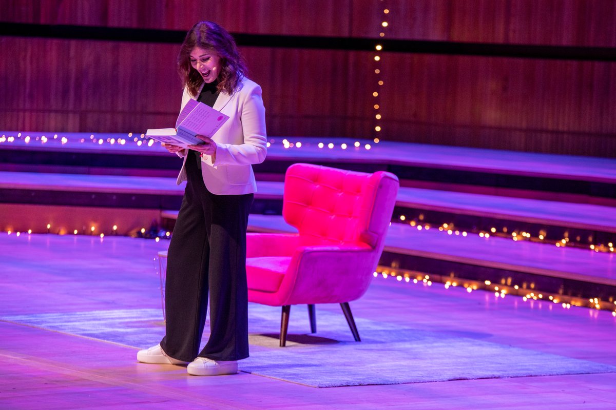 Nigella Lawson on stage at Royal Festival Hall