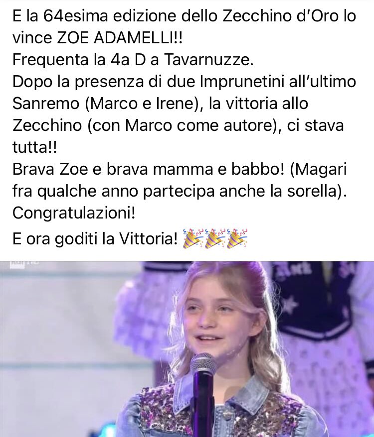 E brava Zoe <a href="/zecchinodoro/">Zecchino d'Oro</a>