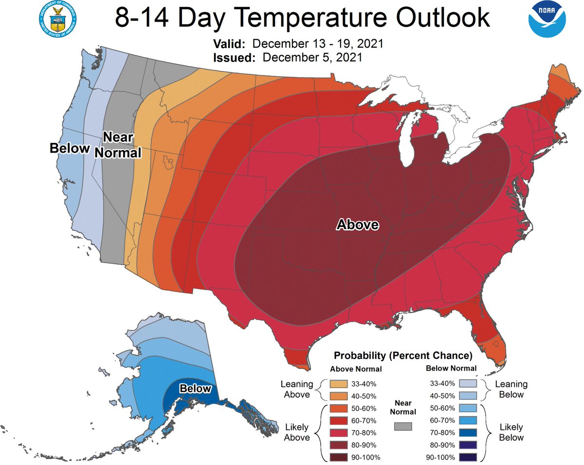 You don't very often see such widespread high probability levels on the 8-14 day <a href="/NWSCPC/">NWS Climate Prediction Center</a> forecast. I'll be curious to see if it reproduces tomorrow - and what confidence rating the forecaster will give it in the text version (no text version on week-ends):