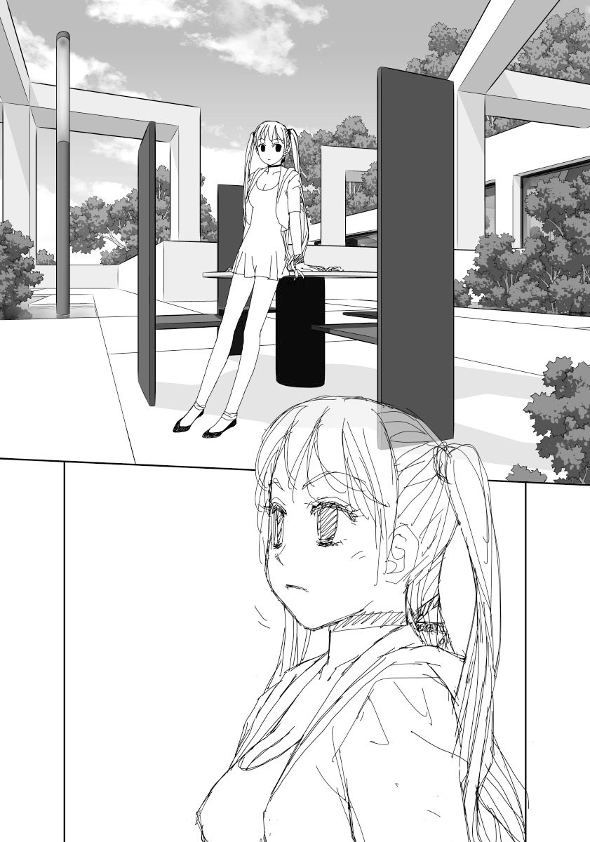 おはようございます😆
相変わらずオイラは今から寝るので、おやすみなさい🥱なのです
その前に、「My doll house」の下描き
台詞フキダシ擬音無し絵その、110
コレ描いてる頃はこれぐらいのミニなんとも思わなかったけど、今見るとちょっと時代遅れ感があって恥ずい😅