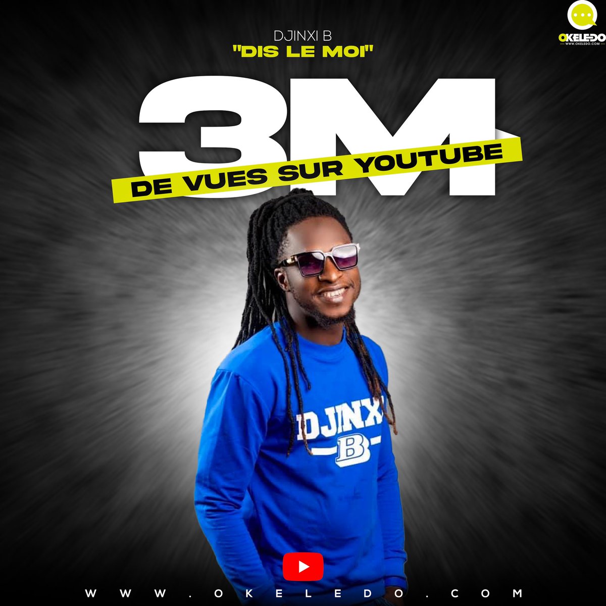 Okeledomag's tweet photo. Réalisé par Ak Vision et produit par Cheick Trap Beatz, le clip "Dis le moi" de Djinxi B Officiel a atteint plus de 3M de vues sur YouTube. Voilà je vous ai tout dit.
🔗https://t.co/GNvhtRMEGo
#DjinxiB #okeledomillionsdevues https://t.co/Kg4WYQW7On