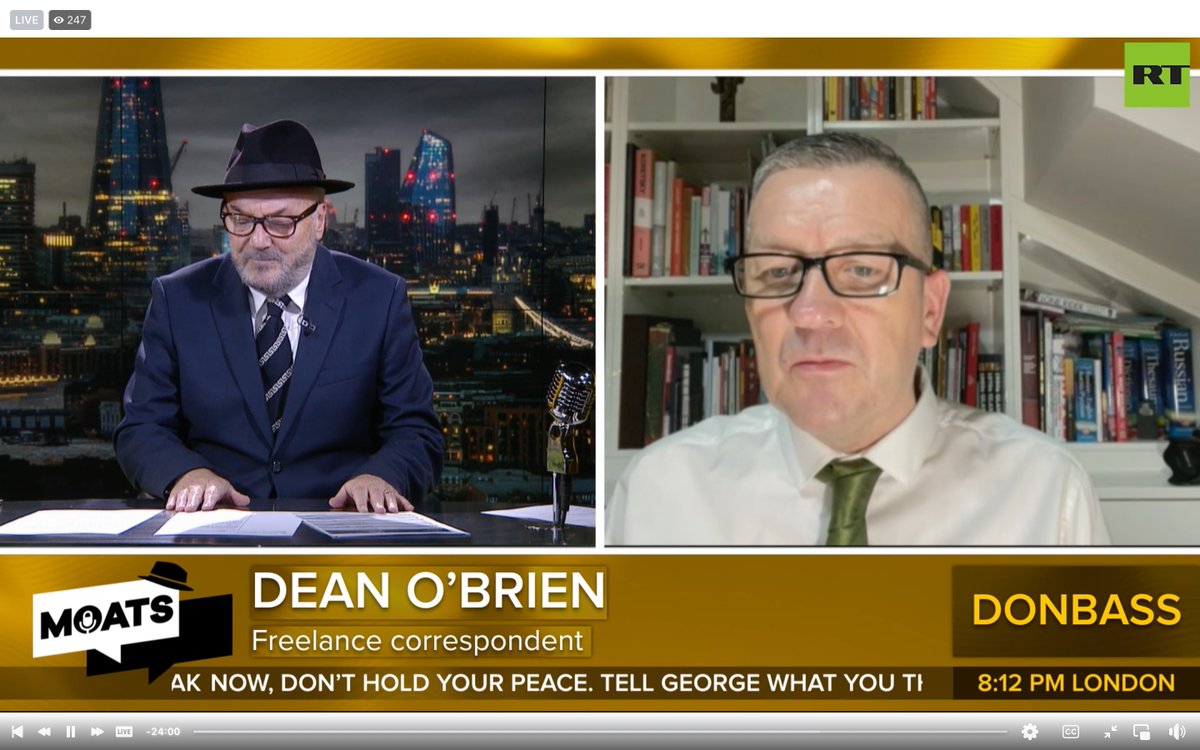 DeanoBeano1's tweet photo. Huge thanks to @georgegalloway and @MoatsTV for inviting me to come on the show and discuss the ongoing issues in the conflict in Donbass.  A war that now heads into its eighth year with no peaceful end in sight. https://t.co/BN1DeU7W5P