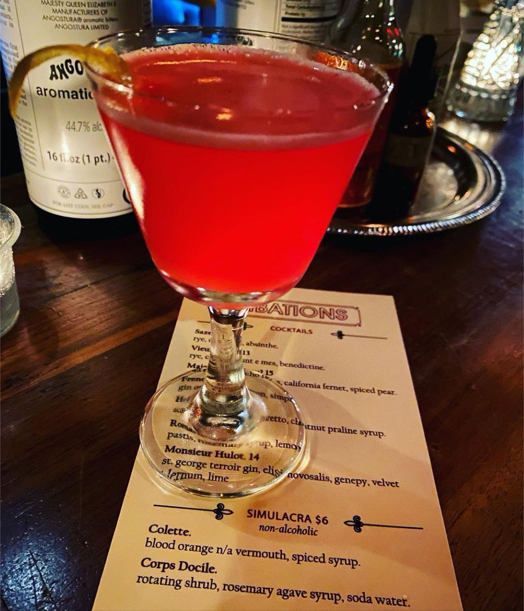 brassbarstl's tweet photo. "Sara’s Sober Saturday Sips is the Colette at Brass Bar by @brasseriestl 🍹A delicious #nonalcoholic #apertif that is one of the most tasty #mocktails I have had!" Thank you for stopping in, @alcoholfreezone ♥️🥰 #brassbarstl https://t.co/mfLatl8wkA
