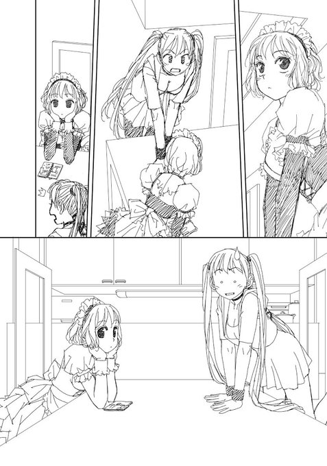 「My doll house」の下描き
台詞フキダシ擬音無し絵その、111

ホントは間にあった1頁を先送りにしてる…朝にはちょっとはばかられるエッチさなので…また今度😞 