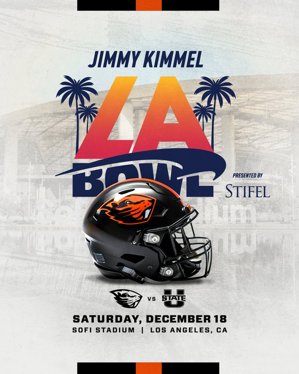 BeaverAthletics's tweet photo. THE BEAVS ARE LA BOWL BOUND!!

Info » https://t.co/wLsPcQreAf

#BuildTheDam x #GoBeavs https://t.co/EQnvTN0AS8