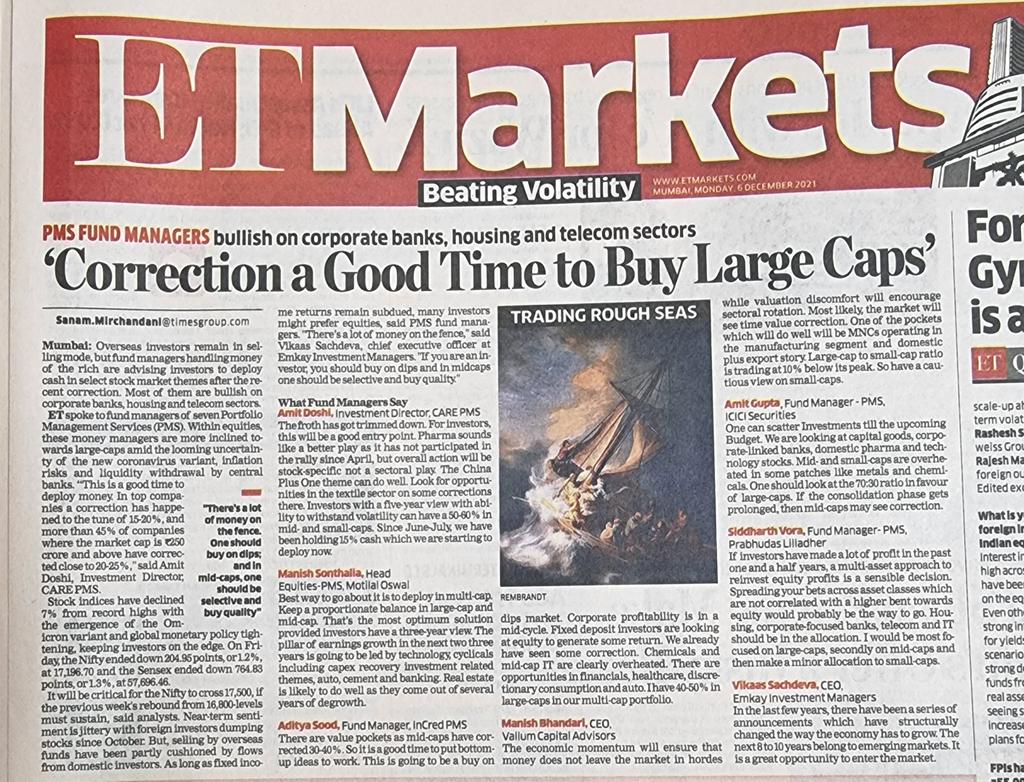 samdesai62's tweet photo. "Correction a Good Time to Buy LCaps"....this advice of @EconomicTimes in today's edition can be easily implemented thru d 2 large cap #indices #N50 & #NN50
Low cost #ETFs & #IndexFunds available on both.
Invest in #ETFs that have d highest daily average volumes! https://t.co/0iAUKo3kbJ