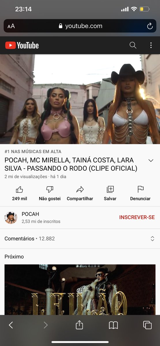 Pocah's tweet photo. 2M PASSANDO O RODO E #1 EM ALTA VENCEMOS SABEMOS QUE VENCEMOS https://t.co/HjoMieKBpa