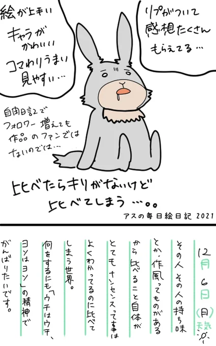 ここ最近、自分の目指す方向が迷走してる感がある!
欲しい反応がよくわからなくなっている今日この頃。
自分が本当にやりたいもの、描きたい世界について、もうちょっとよく考えたい。

#アスの毎日絵日記 