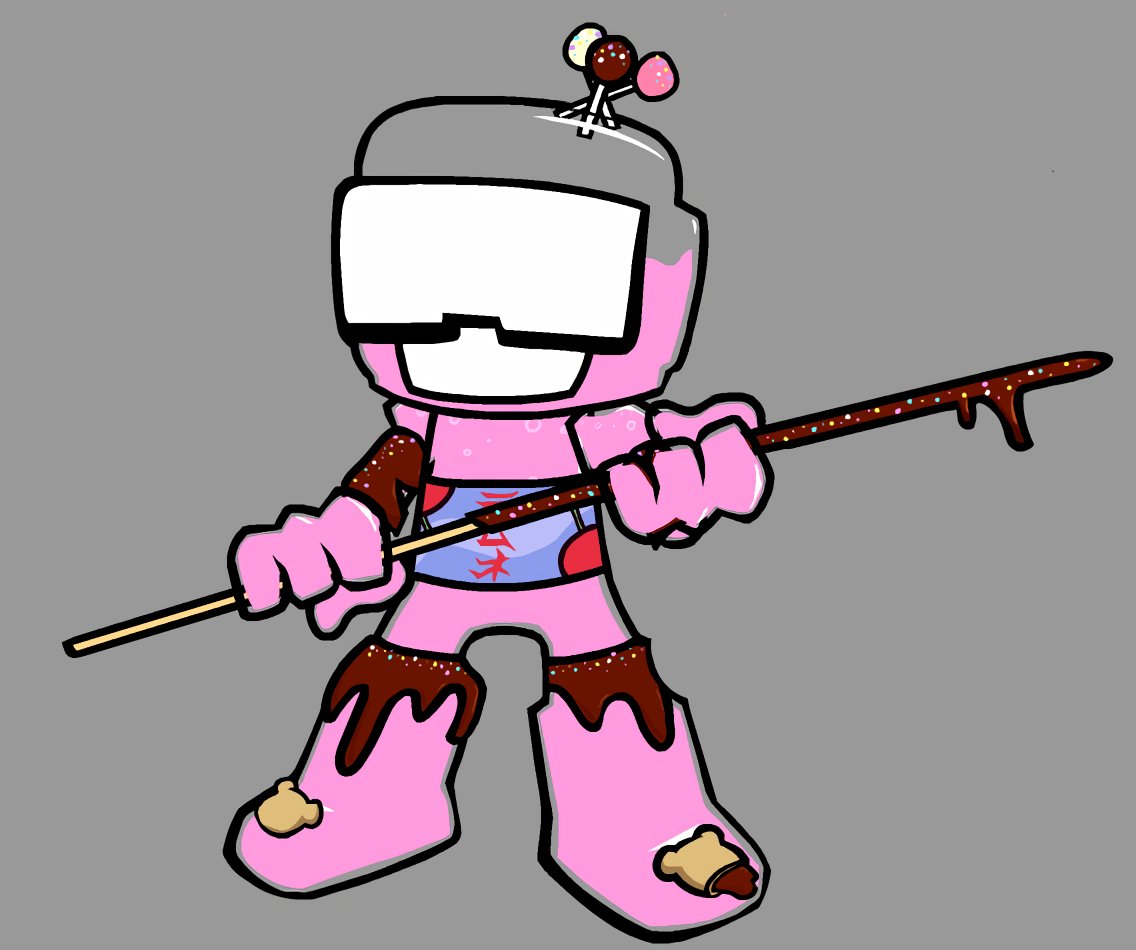 FNFCandyBash's tweet photo. 500 followers in only a little over a day! thats insane, thank you everyone!
As thanks, here is Tankman's finished design. His name is "Ramune" #FNFcb https://t.co/QPgBJB2WoV