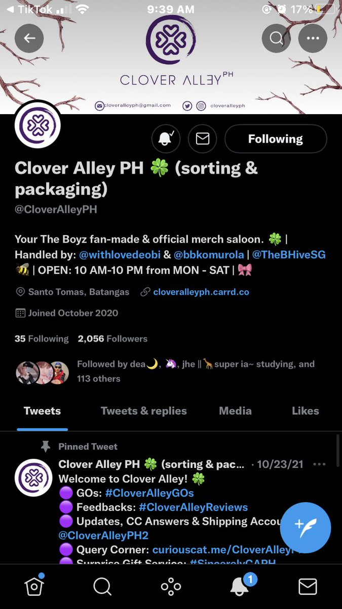 kimsunwooluvr's tweet photo. @CloverAlleyPH #Happy1stCAPH 

thank u po <33 https://t.co/XRq49dOWrs