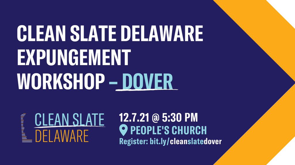 HEY DOVER we are coming your way this Tuesday. #CleanSlate #RecordExpungement @CleanSlateDE action.aclu.org/webform/de-ken…