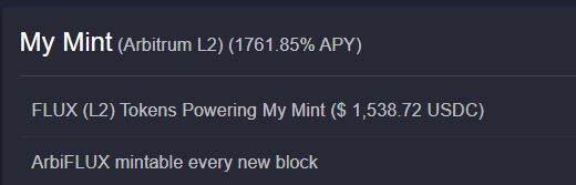 DatamineM's tweet image. 🔥 #Datamine has expanded it's #Arbitrum #DeFi liquidity to #SushiSwap.

You can now trade #ArbiFLUX and $FLUX on both @Uniswap and @SushiSwap.

Lock #FLUX and enjoy over 1000% #APY.