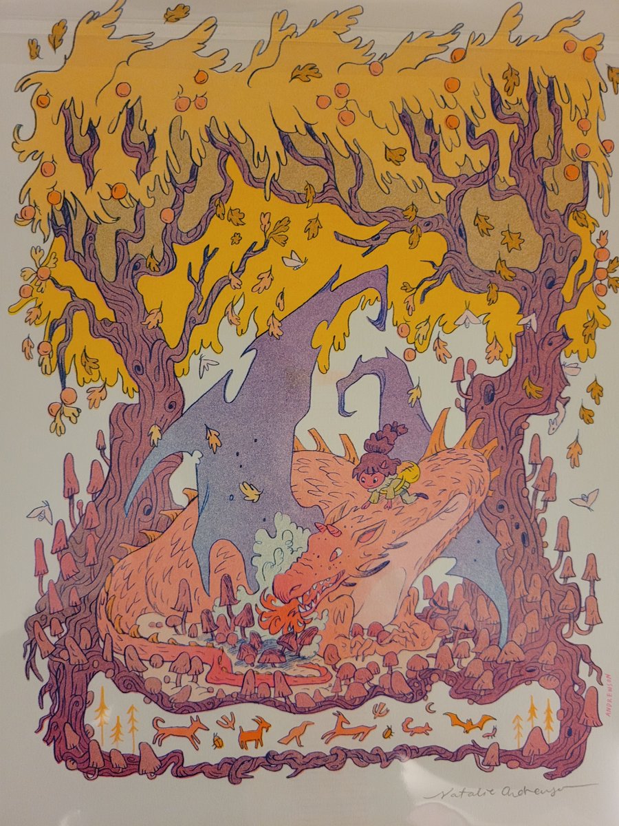 uniponisis's tweet image. Lots of cool stuff at #ECCC2021 but I think my favorite pieces I picked up is this one by @natAndrewson . It was tough to pick just one, but look forward to more!