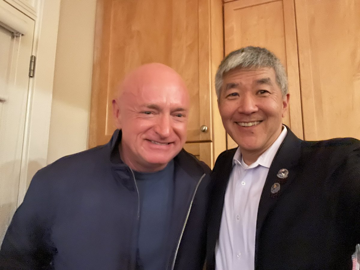Daniel Tani (@astro_tani) on Twitter photo Look who I bumped into on the 20th anniversary of our first launch! <a href="/CaptMarkKelly/">Captain Mark Kelly</a> and I were the rookies on STS-108 so it’s an important moment in both our lives. Great to see him tonight. Look who I bumped into on the 20th anniversary of our first launch! <a href="/CaptMarkKelly/">Captain Mark Kelly</a> and I were the rookies on STS-108 so it’s an important moment in both our lives. Great to see him tonight.