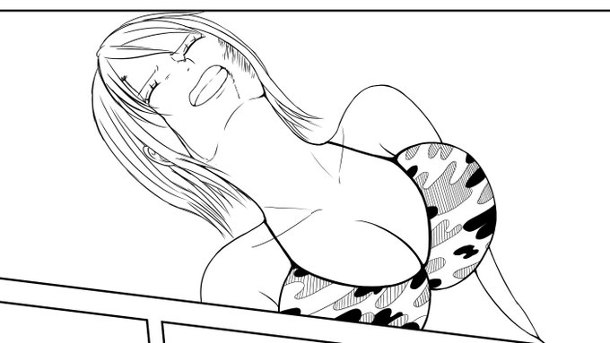 こういう状態のナミを描く時は、いつも興奮してきます。 