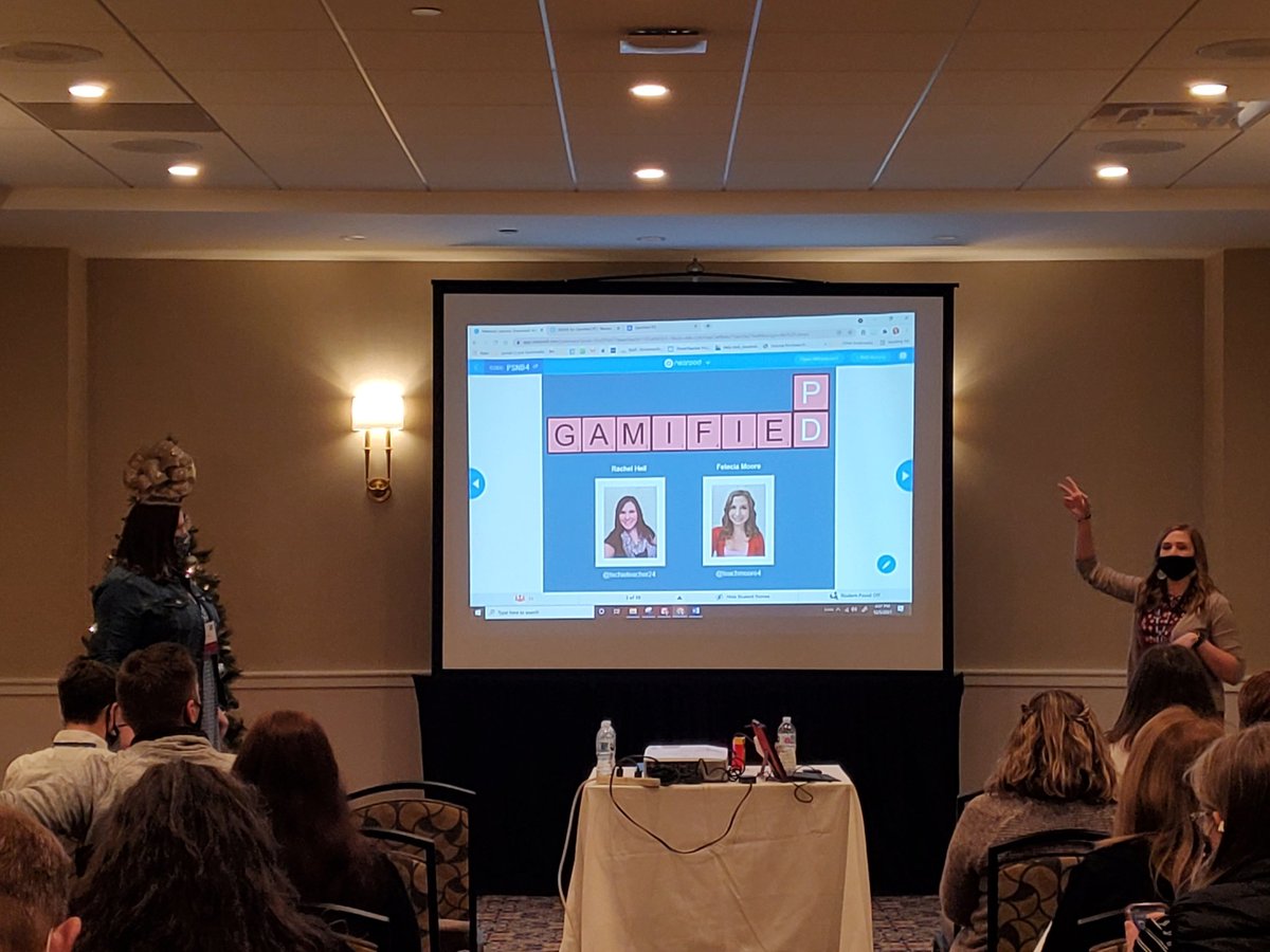 Michaelh1819's tweet photo. Gamified PD presented by PPS's own TRTs at VSTE 2021. Awesome job! #VSTE21 @PortsVASchools @ebracyPPS @jennthomas75 @eileenpglass @teachmoore4 @techieteacher24 @TRTSakeena @Mrs_Tiner https://t.co/w0j6mlXb9t