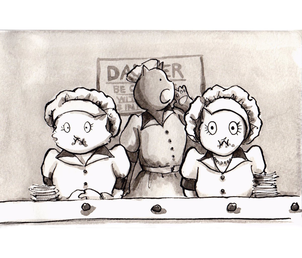 AtelierMidnight's tweet photo. Ode to “I Love Lucy” Show
and the film “Being the Ricardos”
*
*
*
*
*
#scbwi #CBIG #CBIGNYC #ChildrensBookIllustratorsGroup #childrensbookillustration #penandink #midnightatelier #ilovelucy #jobswitching #chocolatefactory #lucilleball #vivianvance #lucyandethel #beingthericardos https://t.co/n3T37eiyRX