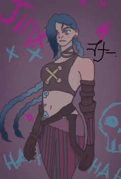 deadblurr's tweet photo. Get Jinxed! 

--
#Arcane #arcanefanart #fanart #Jinx #jinxarcane #art #ArtofLegends #artistsontwitter #ArtistOnTwitter https://t.co/MSDk8u9zqN